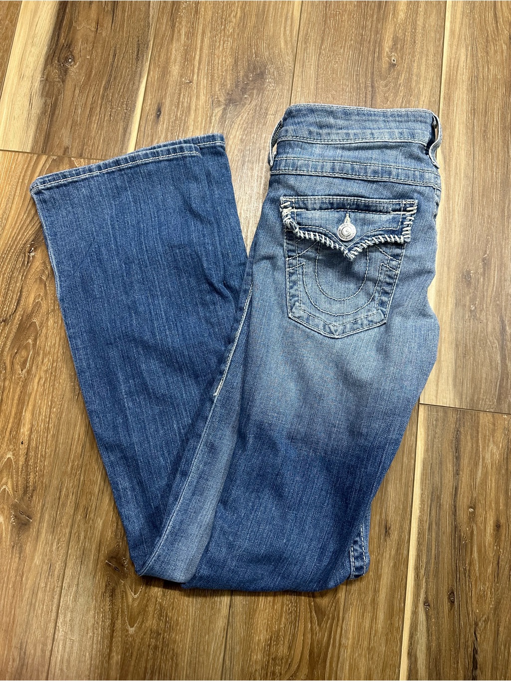 True Religion Women's Medium Blue Boot Cut Jeans